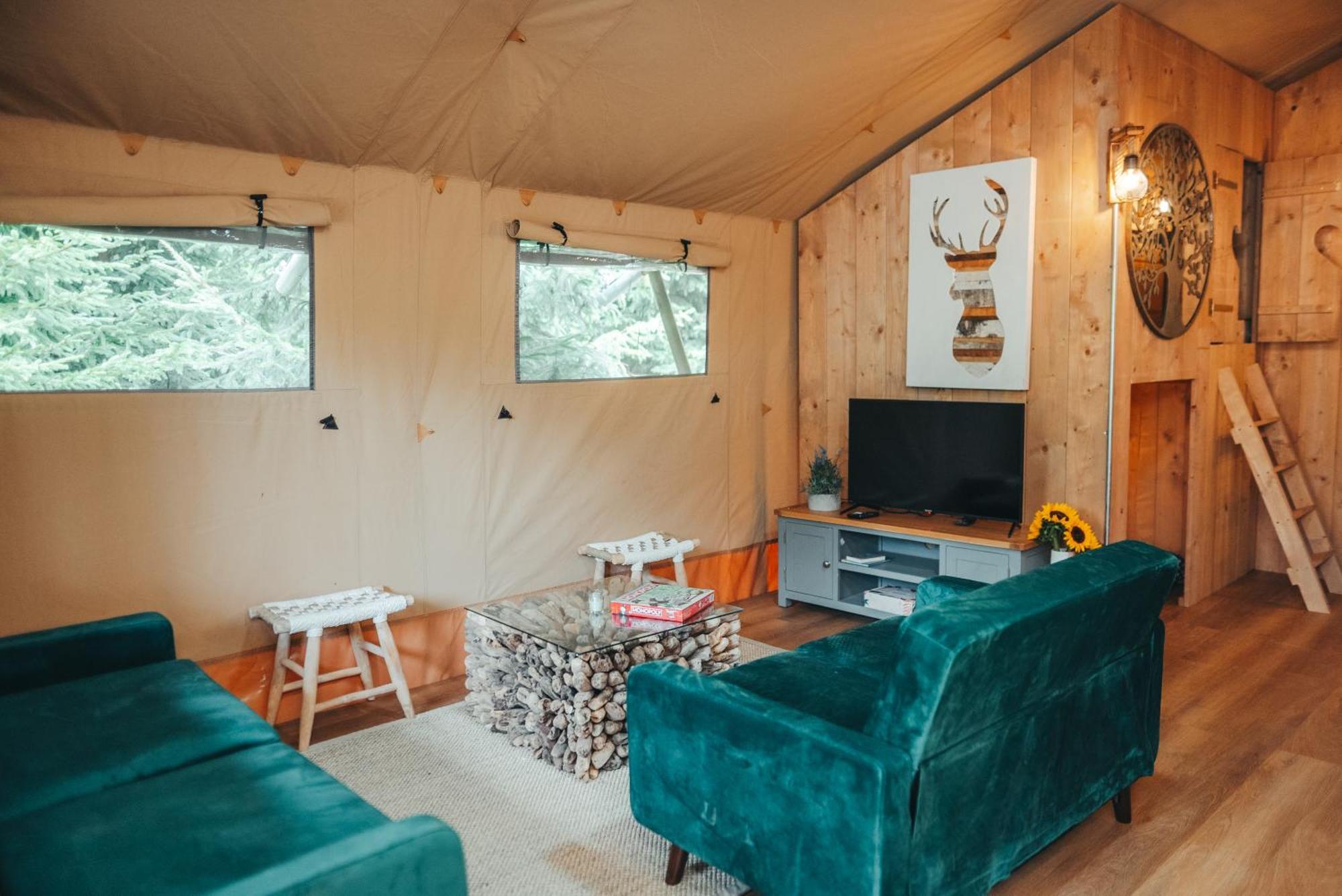 Cosy Forest Lodge Penrhos  ภายนอก รูปภาพ